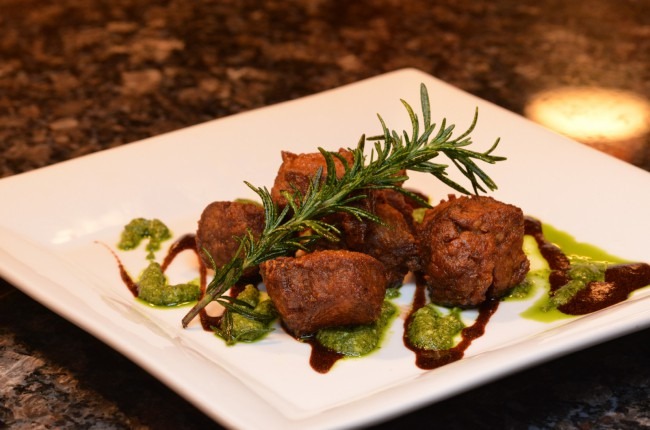 warren duck club 2 Tenderloin bites at Warren Duck Club. Photo by Natalie Green.