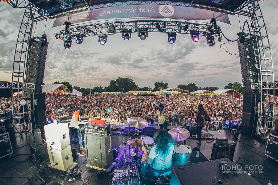 The Bright Light Social Hour on stage in Austin. Photo by Roger Ho.