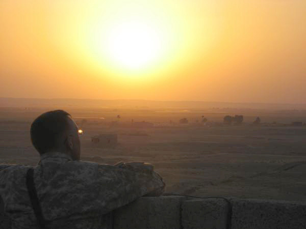 Above left: combat and losing friends while serving in iraq affected russell whitehead (pictured) so much he went into a downward spiral on his return home. Photo courtesy russell whitehead.