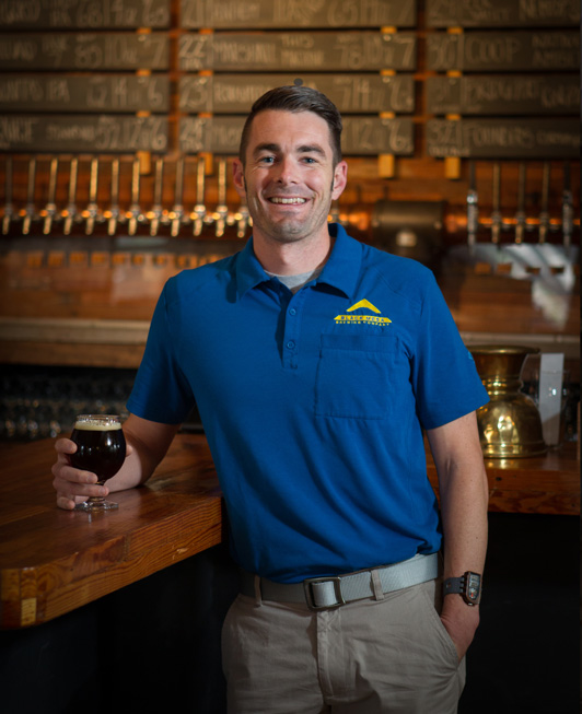 Brad Stumph, co-owner of Black Mesa Brewing. Photo by Brent Fuchs.