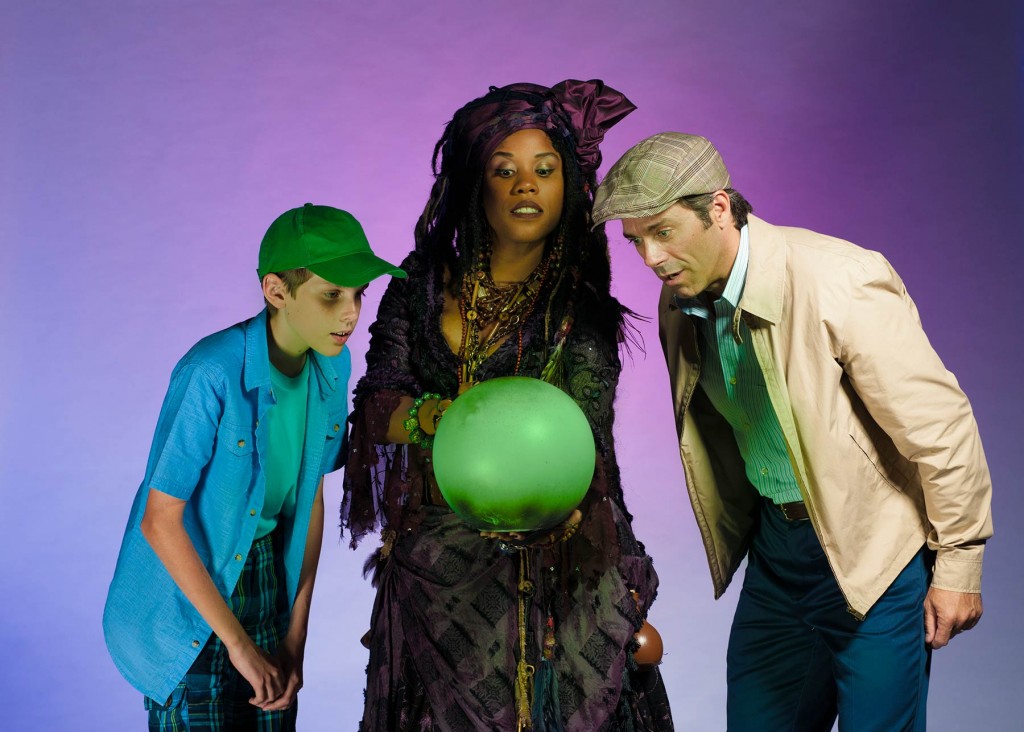 George Schroeder as Young Will, Eleasha Gamble as the Witch, and David Elder as Edward Bloom. Photo by KO Rinearson.