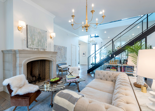 The neutral palette of this home is the perfect backdrop for Homeowner Melissa Key’s abstract art.