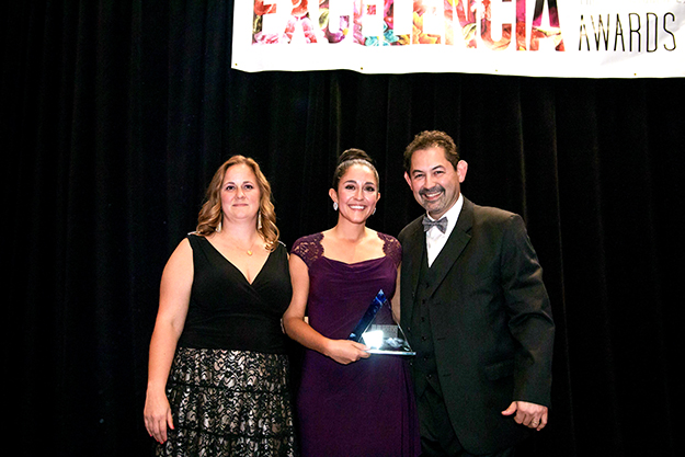 Nina Mawby, Elsie Urueta and Francisco Trevino, Excelencia Awards Gala, Tulsa Hispanic Chamber.