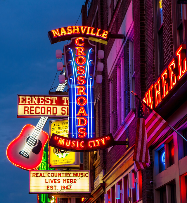 Music Row and the Grand Ole Opry help to define Nashville.