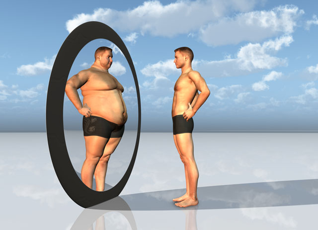 Man sees other self in mirror