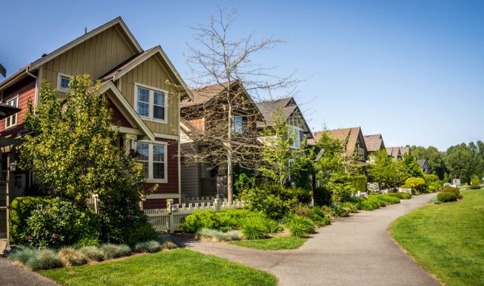 Suburbia in Fort Langley, a historic village in the Fraser Valle