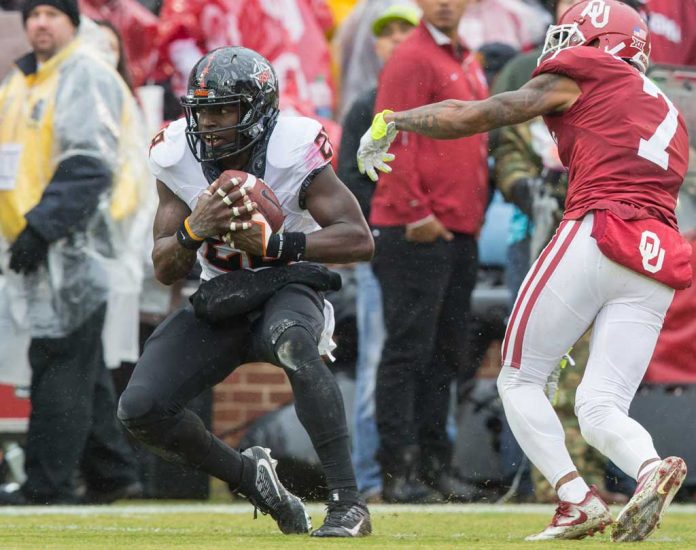 Oklahoma Sooners vs Oklahoma State Cowboys Football Game, Saturday, December 3, 2016, Gaylord Memorial Stadium, Norman, OK. Bruce Waterfield/OSU Athletics