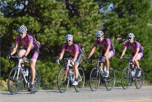 This is a photo of David Harber and his teammates.