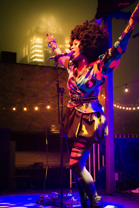 Singer-songwriter Branjae performs on stage. Photo by Bradley Edward Dugdale III.