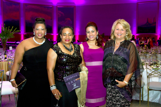 Kara Smith, Danne Johnson, Brenda Hernandez, Vicki Howard, Purple Sash Gala.