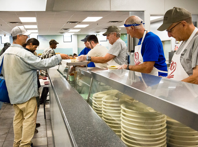 Iron Gate provides its guests with meals every day of the week. no one has been turned away hungry since its opening in 1984. Photo by Natalie Green.